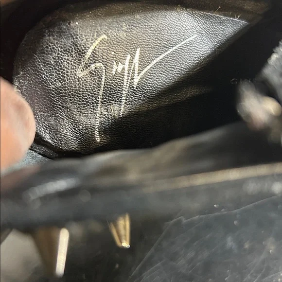 Giuseppe ZANOTTI Spiked Wedge Platform Ankle Boots w Crystal Embellishments! - Picture 5 of 9